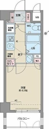 パルティール鶴舞の物件間取画像